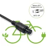 E-jalgratta laadija QOLTEC 36V–42V 2A GX12 3-kontaktilise pistikuga