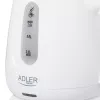 Elektriline veekeetja Adler AD 1373 — 1 L mahutavus, 850 W, valge, 360° alus, polüpropüleen