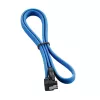 CableMod ModMesh - SATA-kaabel - Serial ATA 150/300/600 - SATA (M) parempoolsest nurga all SATA (M) - 60 cm - hele sinine (CM-CAB-RSAT-N60KLB-R)