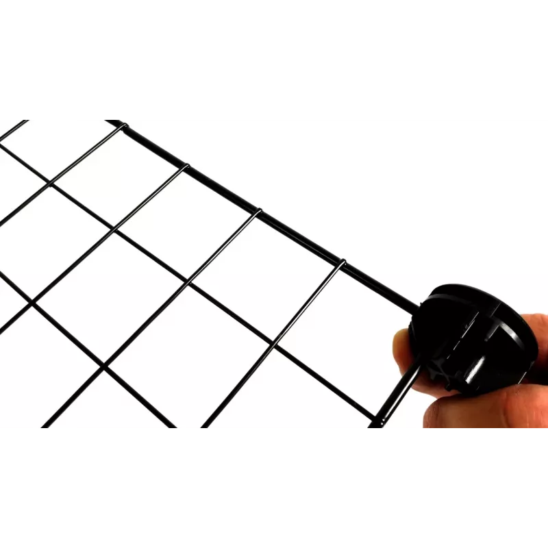 Koerakuut c&c Modular 145×75×37 cm — sise-/välistingimustesse lemmikloomapuur, moodulpaneelkonstruktsioon, must