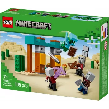 LEGO ehituskomplekt The Illager Desert Patrol 21267 – Minecraft mängukomplekt, 105 detaili, 4 minifiguuri, 80×60×110 mm