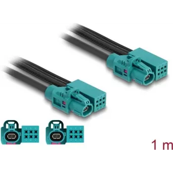 DeLOCK kaabel HDMTD Z single + Powerpin pistikupesa - HDMTD Z single + Powerpin pistikupesa, 1 m