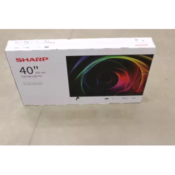 TV Sharp 40HA1205E 40 tolli (101 cm) Full HD, 1920×1080, HDMI, USB, DVB-T/T2/C/S/S2, must, kahjustatud pakend