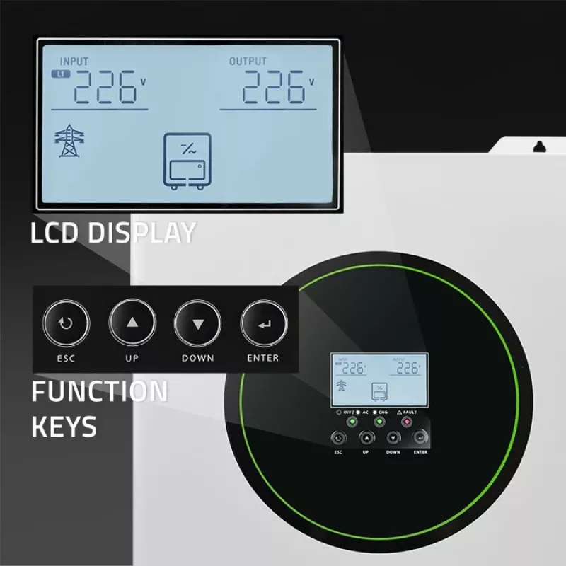Qoltec hübriidpäikeseinverter Off-Grid 11000W