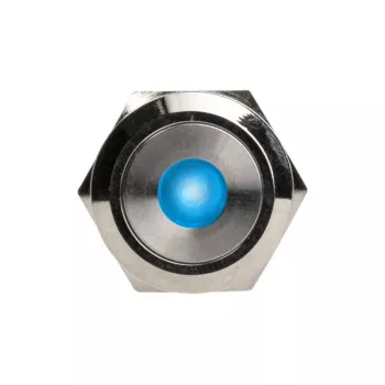 Push Button DimasTech Vandalismustaster 22mm Silverline Dot RGB PD215, 22 mm