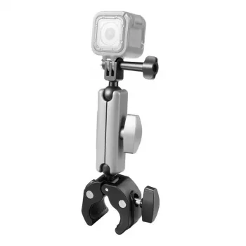 PULUZ mootorratta kinnitus sportkaameratele (DJI, GoPro, Insta360) (must)