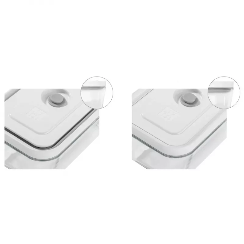 Toiduhoidik ZWILLING 36803-100-0 ristkülikukujuline klaasist 0,35 l, hall, õhukindel, virnastatav