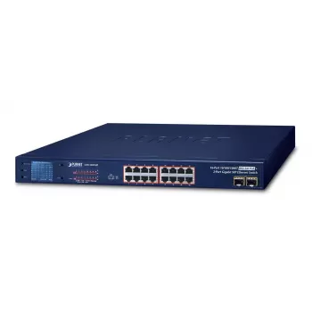 PLANET GSW-1820VHP - lüliti - 16 x 10/100/1000 + 2 x Gigabit SFP - rack-kinnitatav - PoE+ (300 W) (GSW-1820VHP)