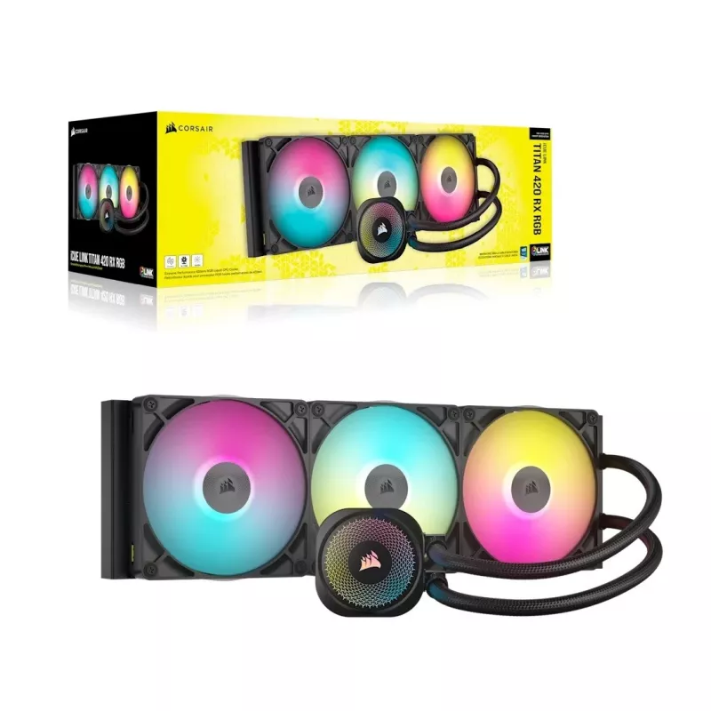 AIO vedelikprotsessorijahuti CORSAIR WAK iCUE LINK TITAN 420 RX 420mm RGB