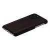 Man and wood telefonikesta iPhone 11 Pro jaoks — eebenpuidust must, tugev kaitsev tagakaas