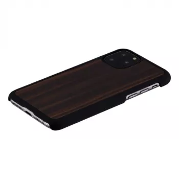 Man and wood telefonikesta iPhone 11 Pro jaoks — eebenpuidust must, tugev kaitsev tagakaas
