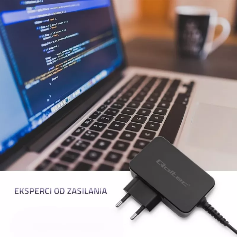 Toiteadapter QOLTEC 45W 19V 2.37A pistikuga 5,5x1,7 mm