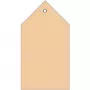 HERMA 6070 saateetikett 80x150 mm, valmistatud siledast pruunist papist, pakis 250 tk, plastikaasaga ja volditud nurgaga