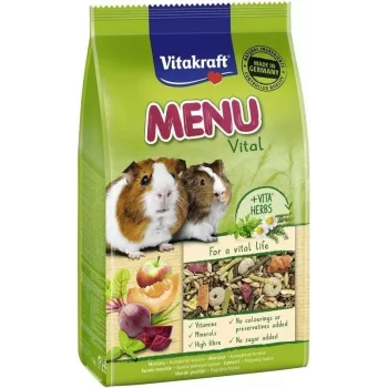 Pellettoit merisigadele Vitakraft Menu Vital 1 kg — teraviljamaitse, C-vitamiin, 12,5% toorkiud, sojavaba
