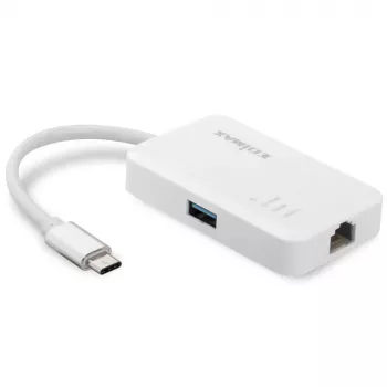 Edimax EU-4308 sülearvuti dokk/pordireplikaator USB 3.2 Gen 1 (3.1 Gen 1) Type-C valge