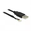USB-kaabel DeLOCK 1,5m USB2.0-A/5p Must