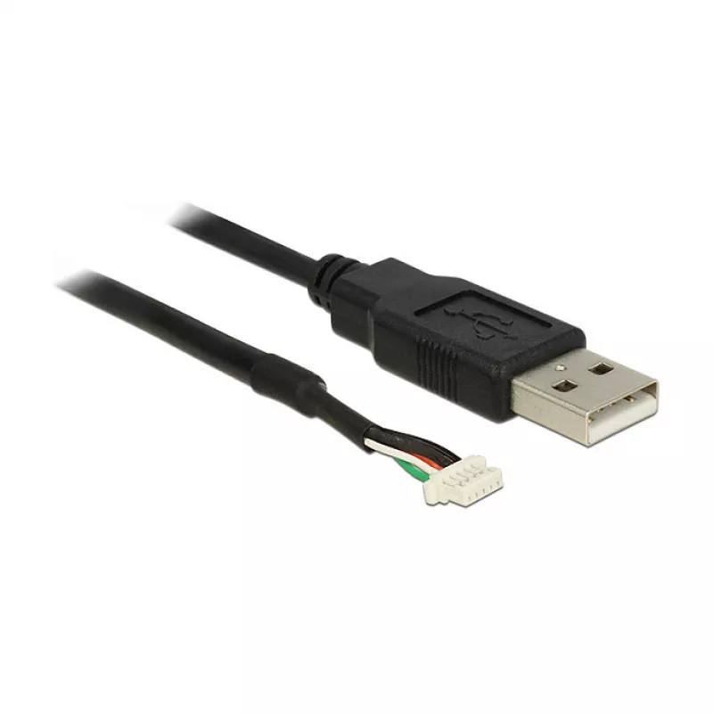 USB-kaabel DeLOCK 1,5m USB2.0-A/5p Must