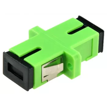 Fiiberoptiline adapter Alantec FOA-SCA-SMS — SM SC/APC kuni SC/UPC simplekssidur, 2,5 mm, roheline