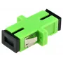Fiiberoptiline adapter Alantec FOA-SCA-SMS — SM SC/APC kuni SC/UPC simplekssidur, 2,5 mm, roheline