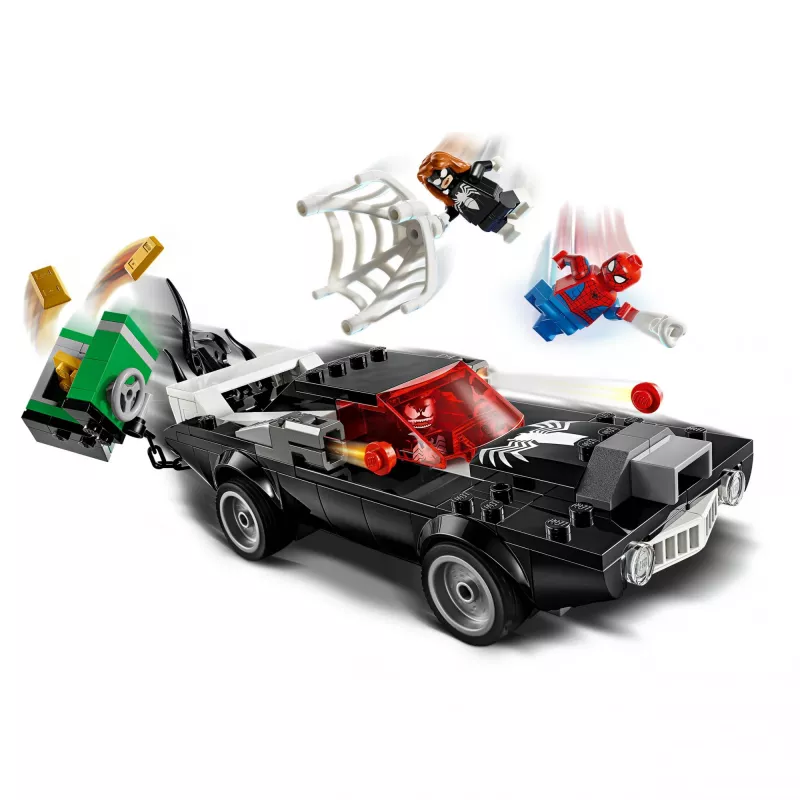 Ehituskomplekt LEGO Marvel Super Heroes Spider-Man vs. Venom Muscle Car 76309 — 254 tükki, 3 minifiguuri, vanus 7+