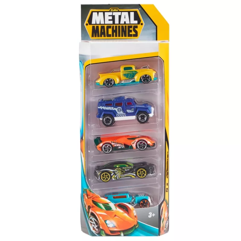 Zuru Metal Machines metallautode komplekt (5 tk) 1:64, 2. seeria, erinevad mudelid