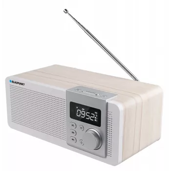 Kaasaskantav raadio BLAUPUNKT PP14BT Bluetoothi, MP3, MicroSD, USB ja äratusega — 6 W, aku/võrk, 230×118×90 mm