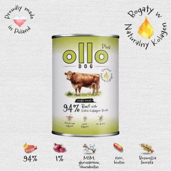 Ollo Plus Kolagen Beef 400 g koerakonserv