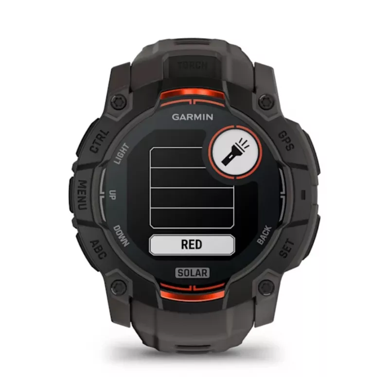 Garmin Instinct 3 Solar GPS-nutikell 1,3-tolline MIP 176x176 puuteekraan Must