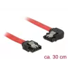 SATA kaabel DeLOCK 83963 0.3 m SATA 7-pin Must Punane