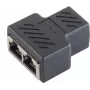Juhtmepistik S/CONN 08-01040 2 x RJ-45 Must