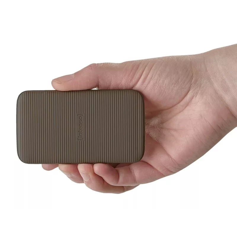 Intenso TX500 - SSD - 2TB - extern (tragbar) - USB 3,2 Gen 2x1 (USB-C Steckverbinder) - braun (3827470)
