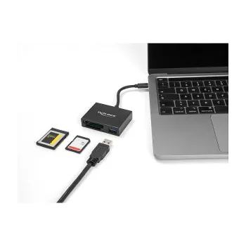 DeLOCK USB-C-kaardilugeja XQD- ja SD-mälukaartidele USB 5 Gbps