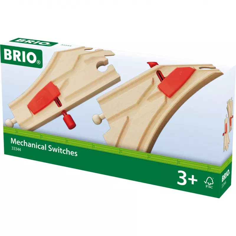 BRIO 33344 Rööbaste ümberlülitusdetail, 2 tk, punane