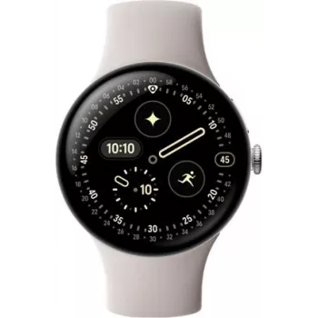 Google Pixel Watch 4 - 45 mm - Alumiiniumist hõbedane poleeritud (GA10844-EU)