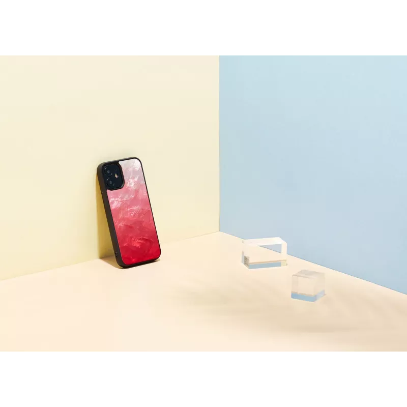 Kaitsev telefoniümbris iKins Apple iPhone 12 mini jaoks — Pink Lake mustade aktsentidega