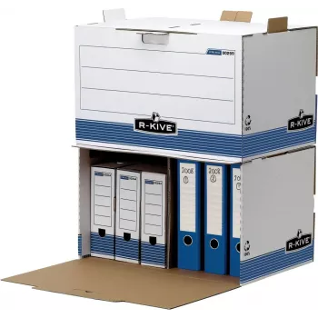 Fellowes arhiivikonteiner R-Kive PRIMA, valge-sinine, valmistatud 100% taaskasutatud kartongist, 100% taaskasutatav (0029901)