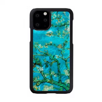 Nutitelefoni ümbris iKins iPhone 11 Pro jaoks — mandliõie must, kaitsev kate