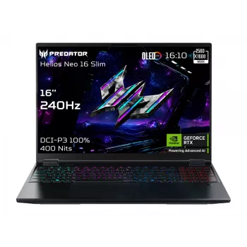 Acer | Predator Helios Neo 16S AI PHN16S-71-95J5 | Must | 16 tolli | OLED | WQXGA | 240 Hz | Intel Core U9 | 275HX | 64 GB | DDR5 | Pooljuhtketta maht 1000 GB | NVIDIA GeForce RTX 5070 Ti