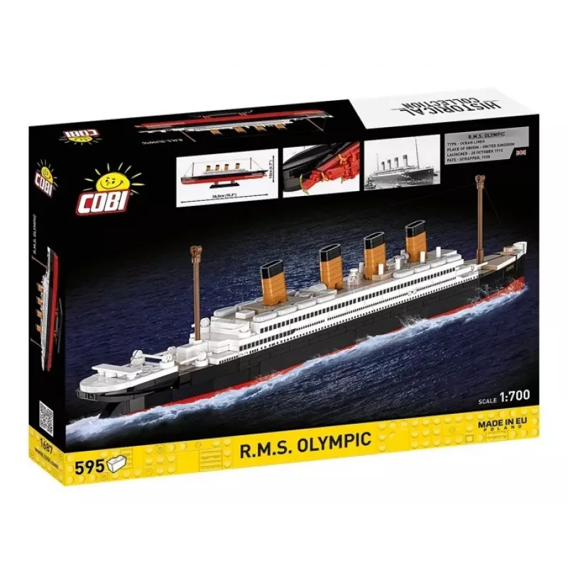 Ehituskomplekt Cobi Blocks R.M.S. Olympic 59 klotsi — 59-osaline mudeli ehituskomplekt