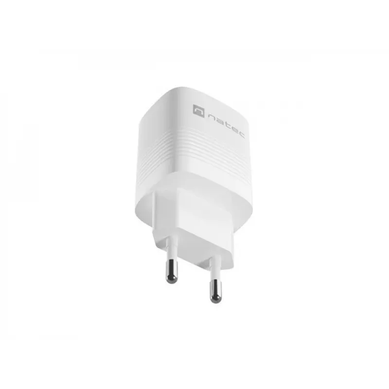Juhtmega mobiilseadme laadija NATEC NUC-2140, 30W, USB-C PD 3.0 + USB-A, Samsung AFC, Valge