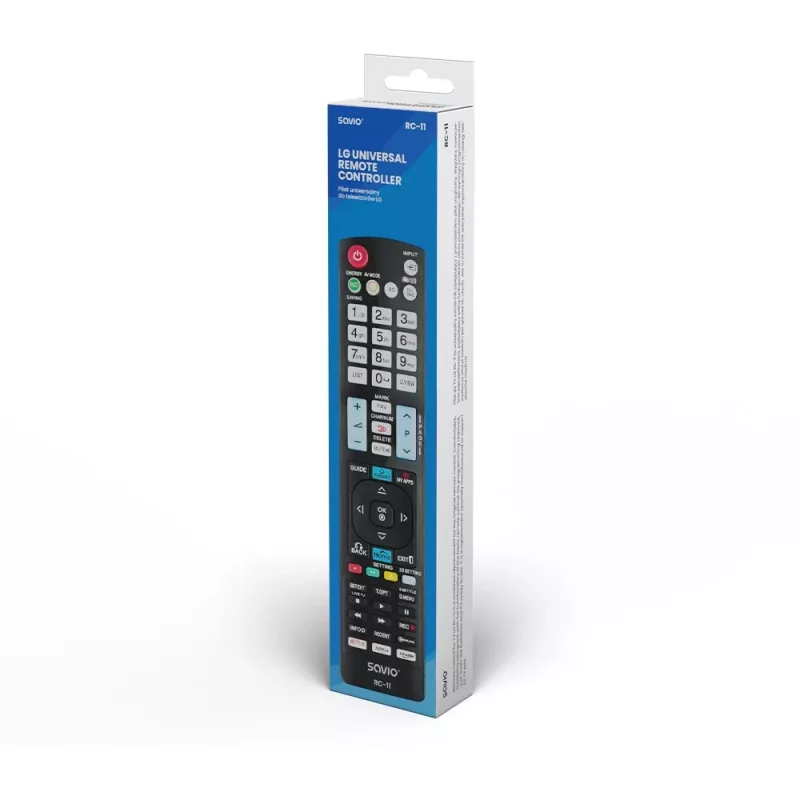 SAVIO RC-11 infrapuna kaugjuhtimispult LG telerile, must, ulatus 10 m, toetab 1 seadet