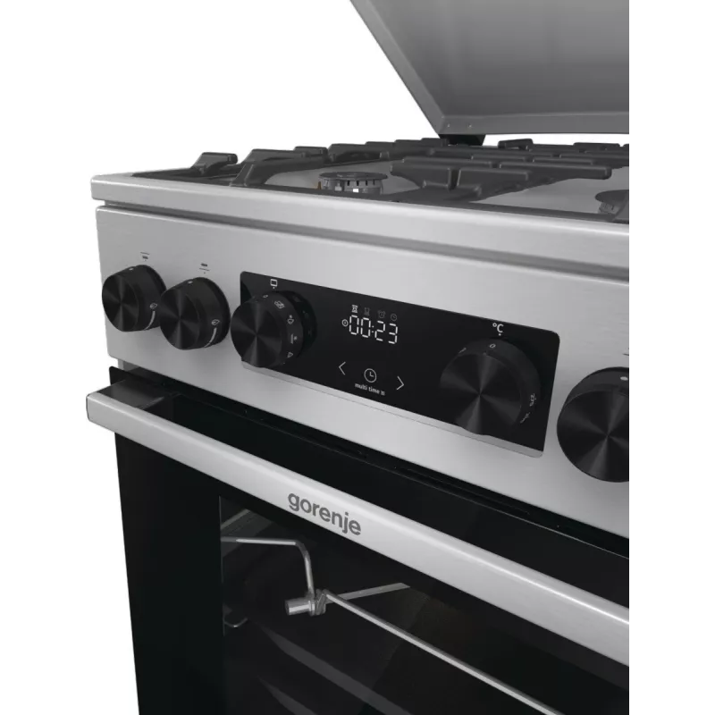 Gorenje GKS5C71XF vabaltseisev pliit ahjuga hõbedane