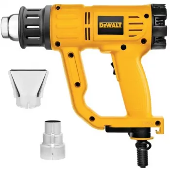 Kuumaõhupuhur DeWalt D26411 — 1800 W, püstolkäepide, max 600°C, 450 l/min õhuvool, kollane