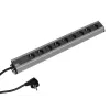 Bachmann 300.001 voolu pikendusjuhe 2 m 9 vahelduvvoolupesa(t) Siseruumides Must, Hall