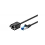 Microconnect SFTP6A03EXT võrgukaabel Must 3 m Cat6a S/FTP (S-STP)