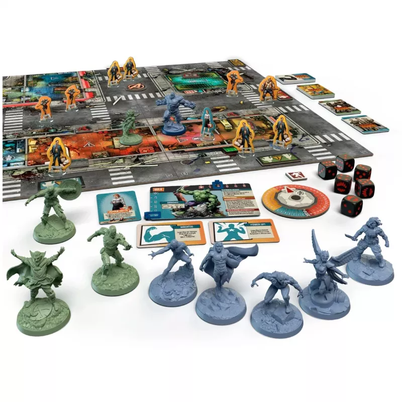 Lauamäng Asmodee Marvel Zombies Heroes' Resistance — koostööl põhinev miniatuuridega Zombicide'i crossover