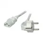 EFB-Elektronik toitejuhe maandatud pistikuga 90° - C13 180°, Hall, 3,0 m, 3 x 1,00 mm² Tootja: EFB Elektronik (EK501.3V2)