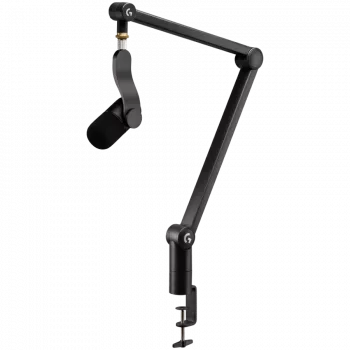 LOGITECH Yeticaster GX Dynamic RGB Gaming Mic with LIGHTSYNC and Premium Desktop Microphone Boom Arm - Must