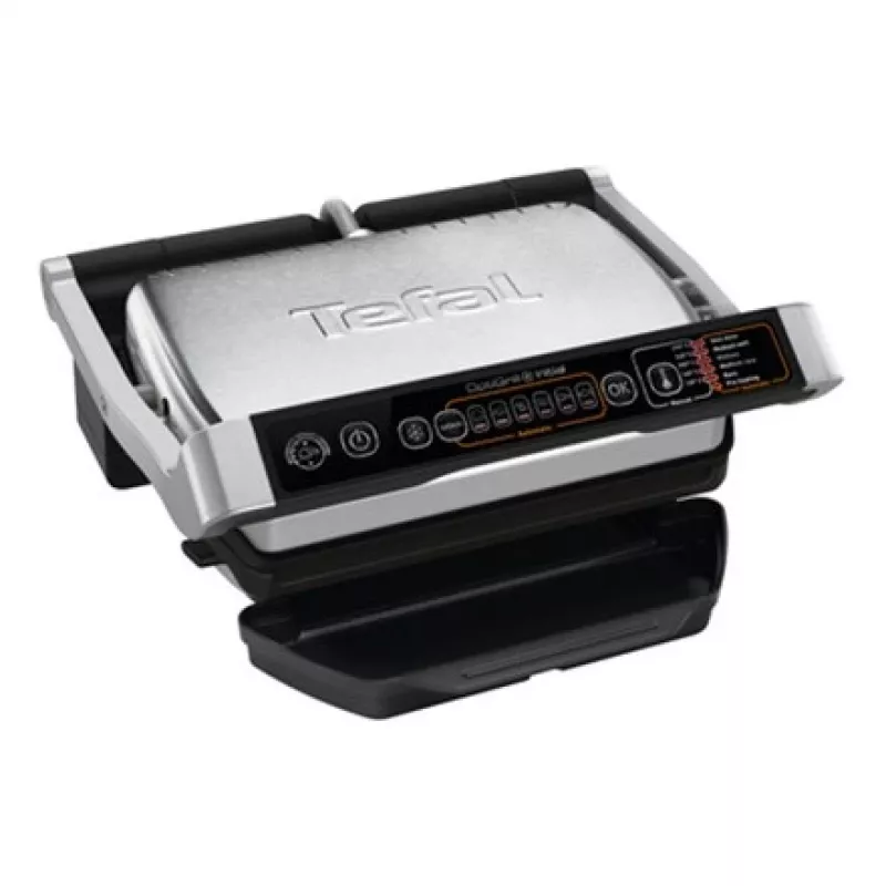 Tefal OptiGrill Initial GC706D kontaktgrill, 2000 W, must/roostevaba teras