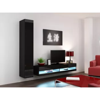 Cama TV-alus VIGO uus 30/180/40 must/must läikiv